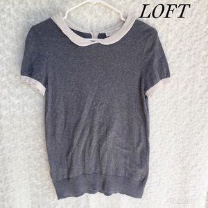 Loft top with cream collar!